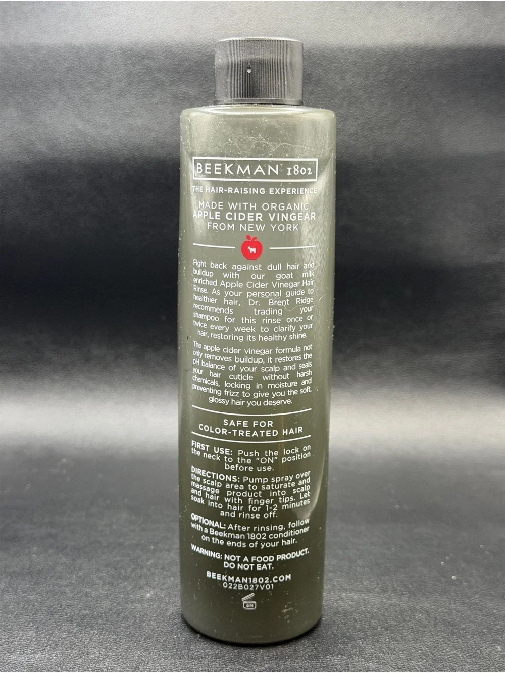 New sealed Beekman 9 oz apple cider vinegar hair rinse